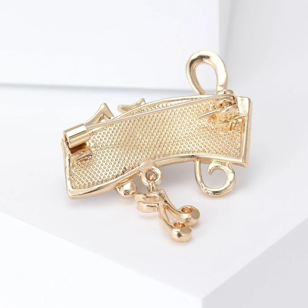 VQ Music Note Brooch - Picture 3 of 6